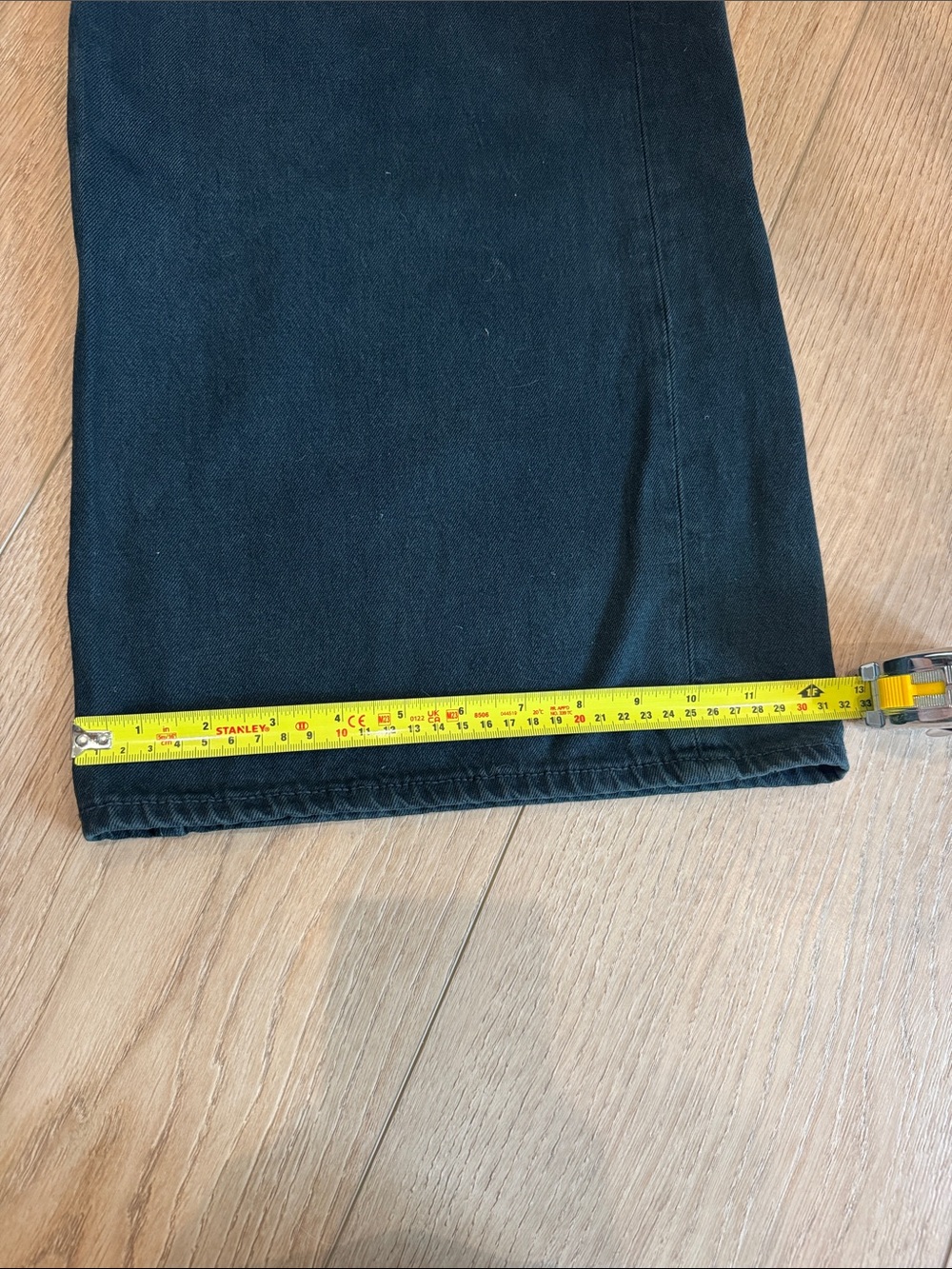 rag & bone Wide-Leg Black Relaxed Jeans 26" - Picture 6 of 6